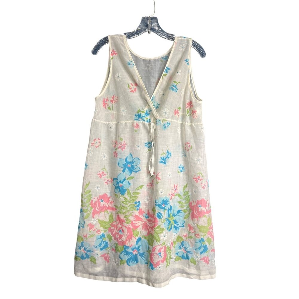 Vintage Sheer Floral Nightgown Dress